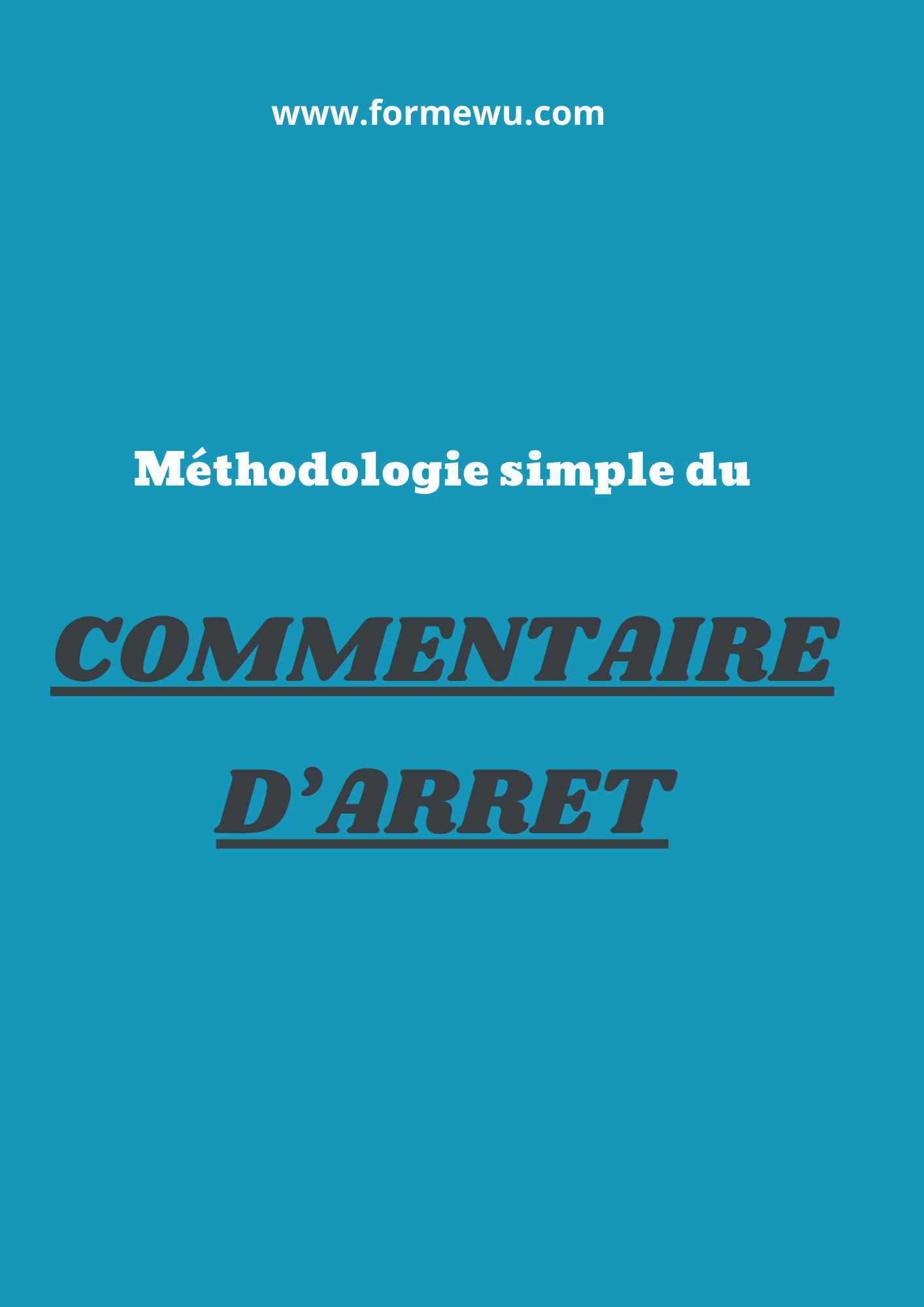 Le commentaire d'arrêt pour les concours