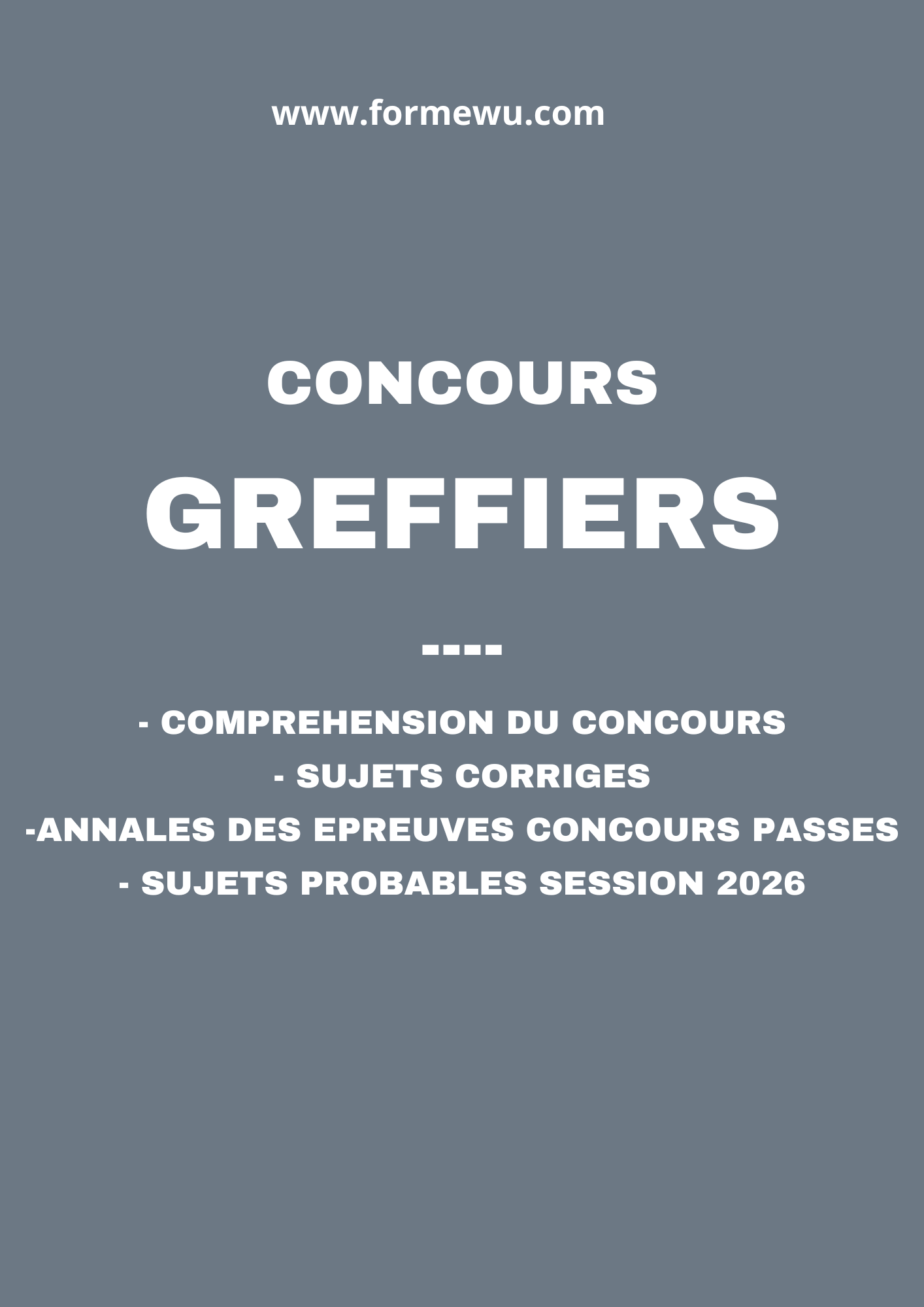 FASCICULE GREFFIERS CFJ 2026