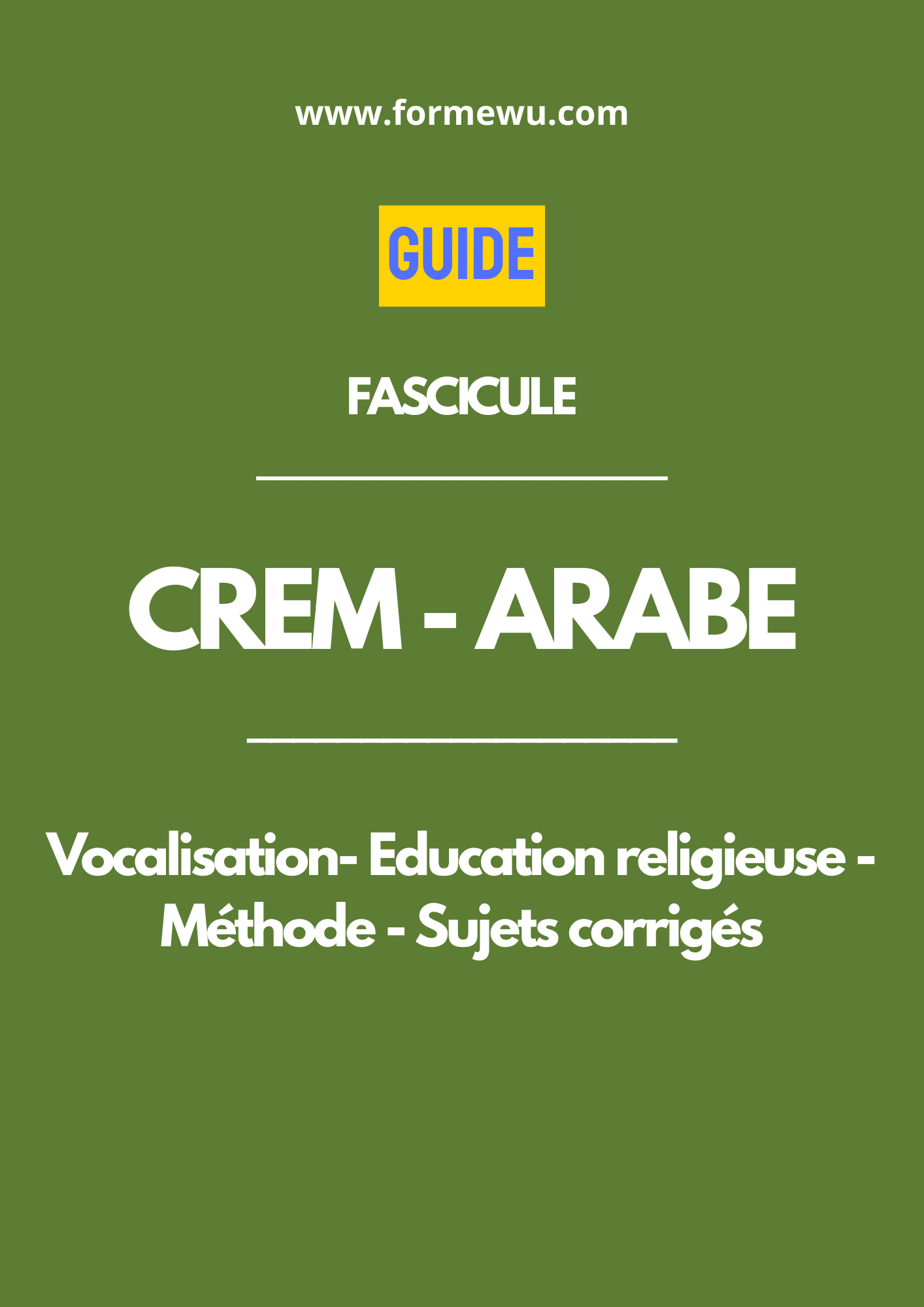 CREM - OPTION ARABE