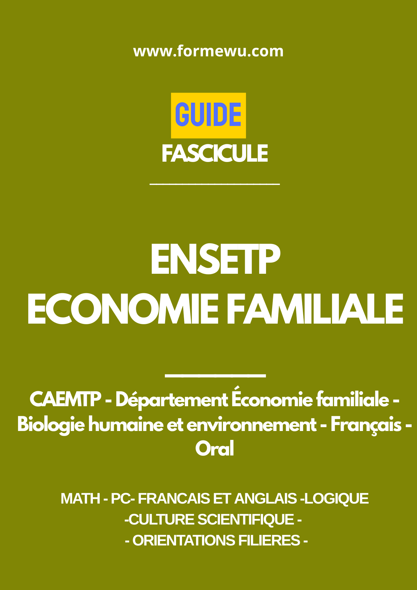 ENSETP Economie familiale