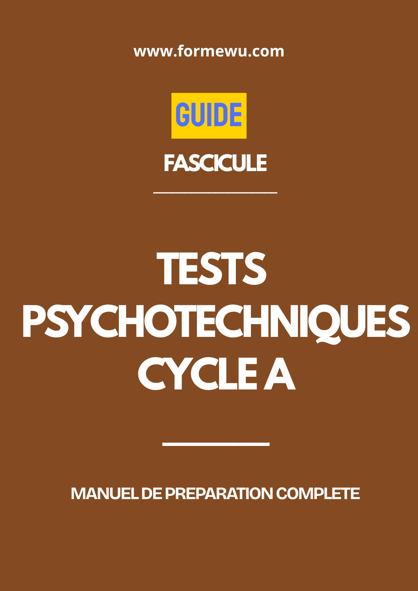 TESTS PSYCHOTECHNIQUES CYCLE A ENA