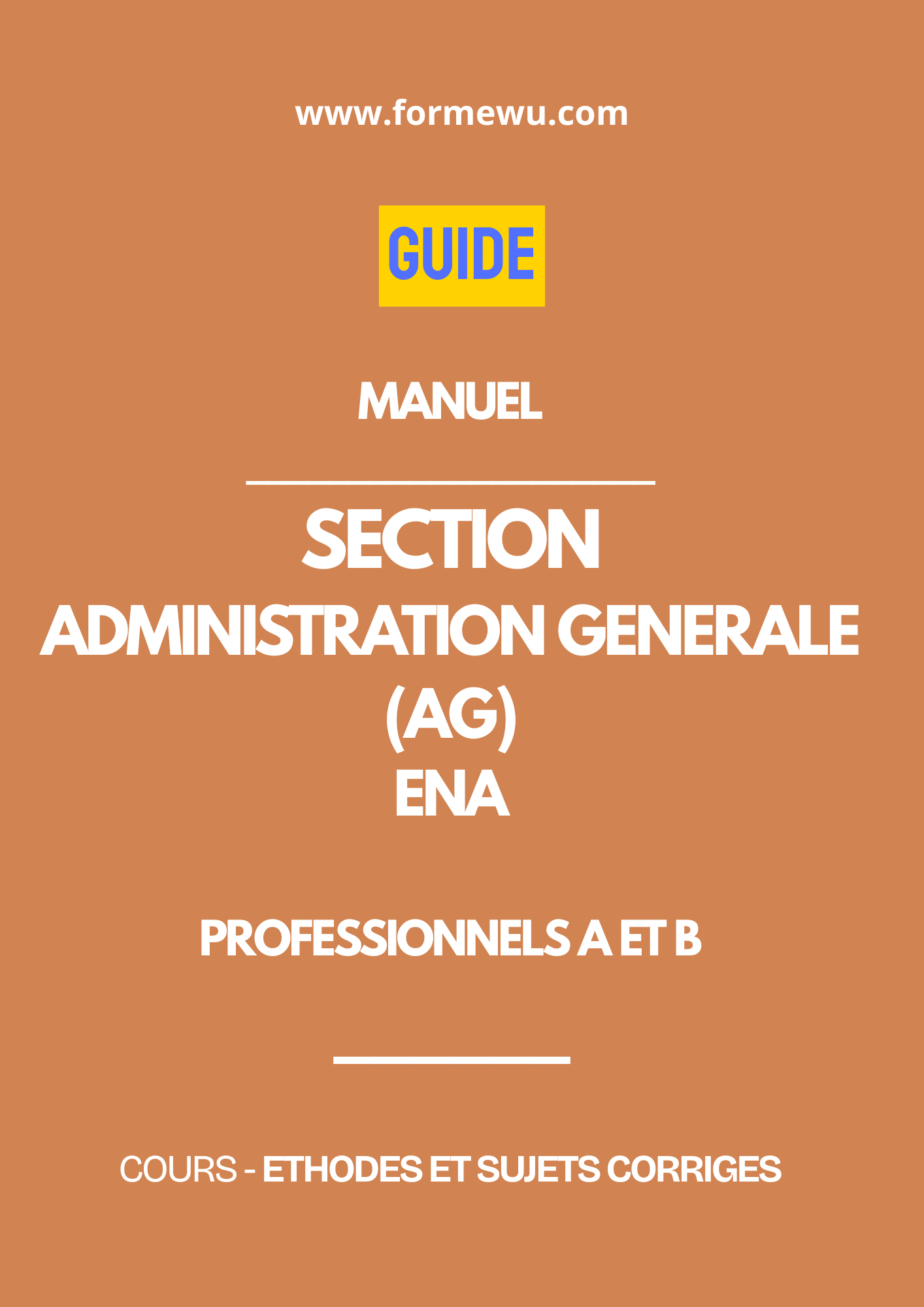 ADMINISTRATION GENERALE- MANUEL