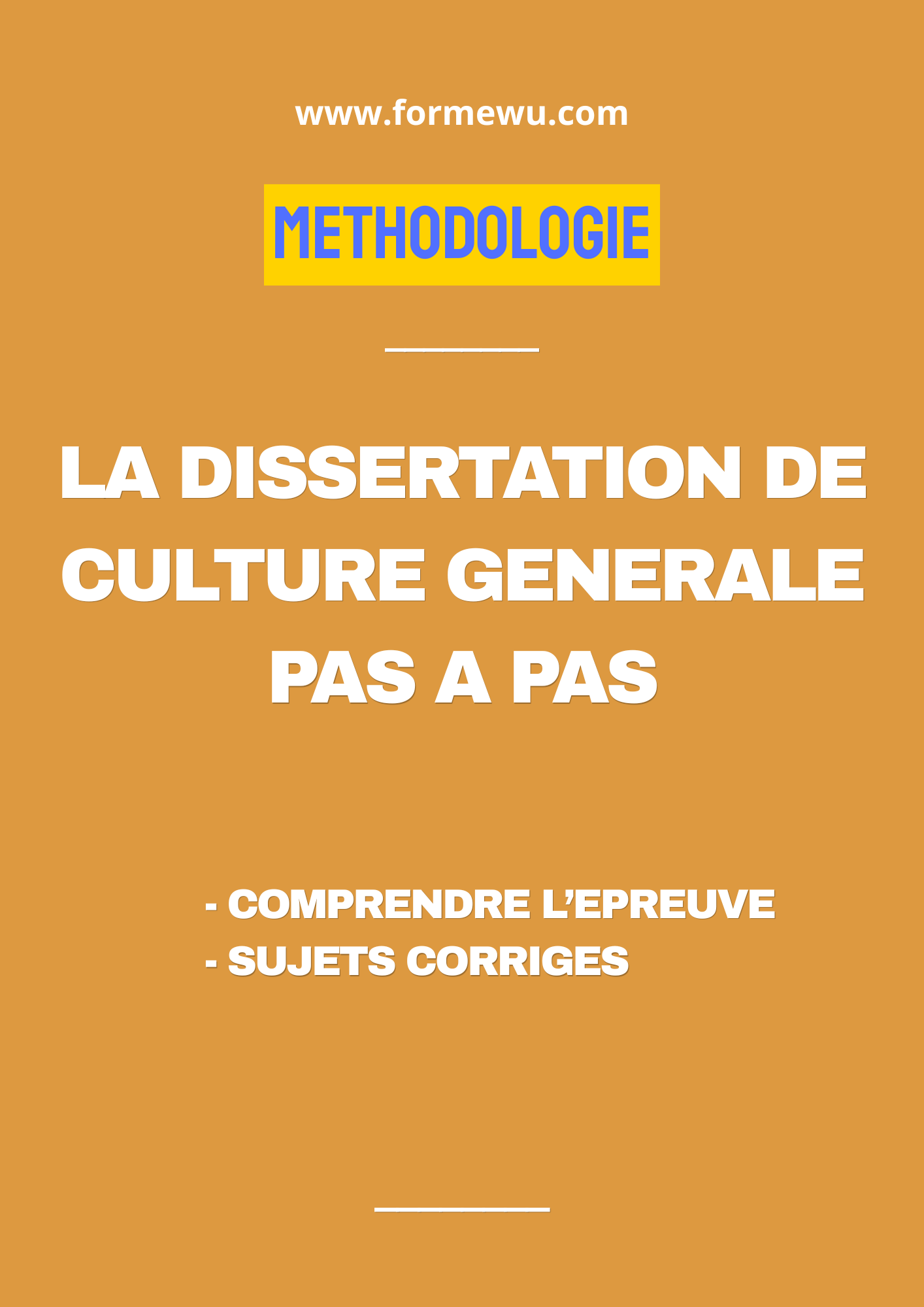 LA DISSERTATION DE CULTURE GENERALE PAS A PAS