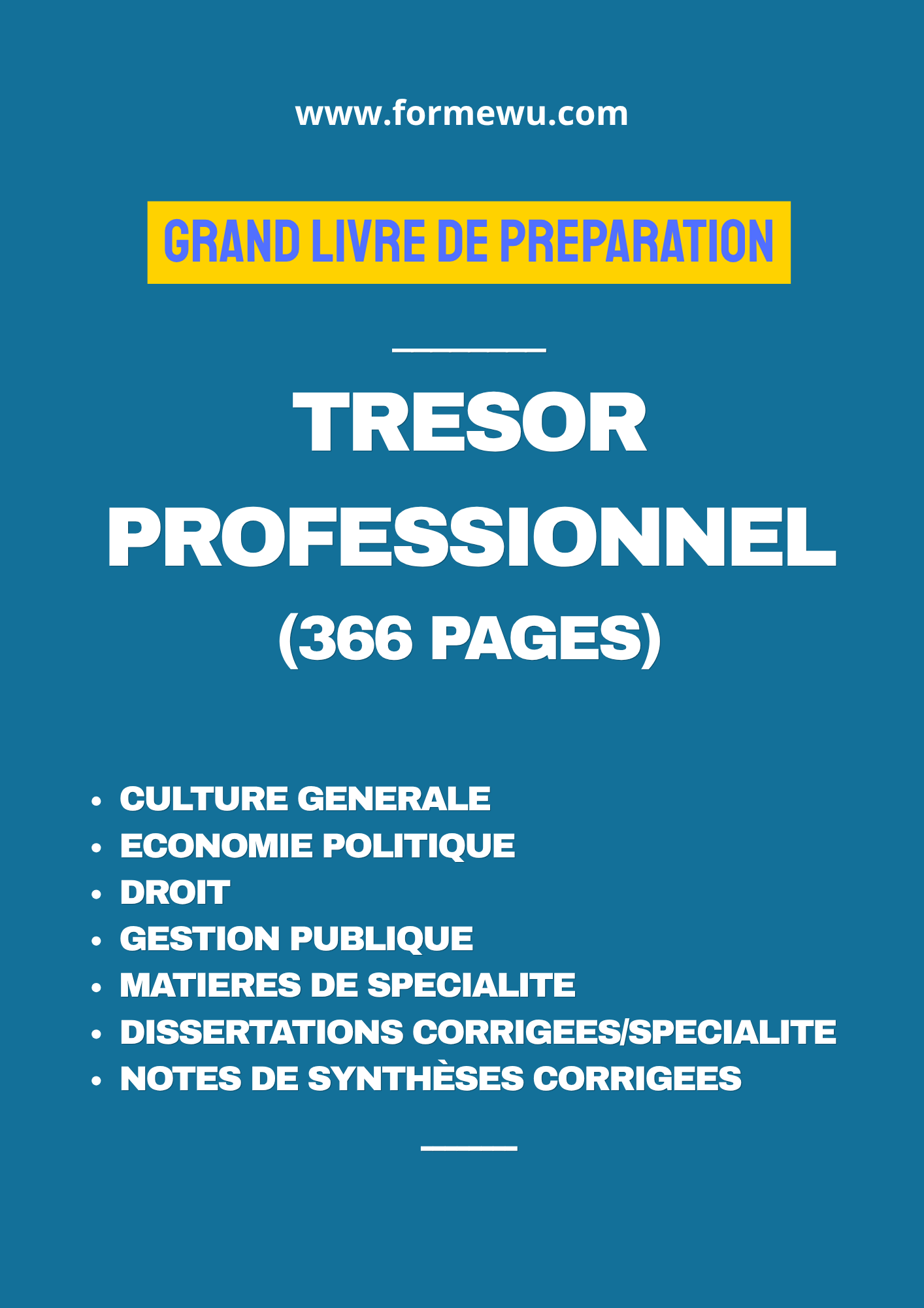 TRESOR PROFESSIONNEL A ET B - GRAND LIVRE DE PREPARATION